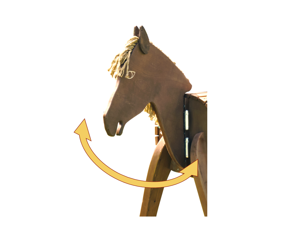 Beweglicher Kopf Jumper/Amigo - Nuss-Braun