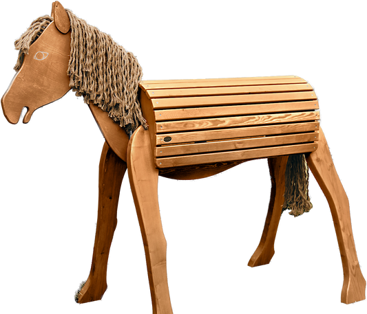 Holzpferd, Gartenpferd, Voltigierpferd 89cm