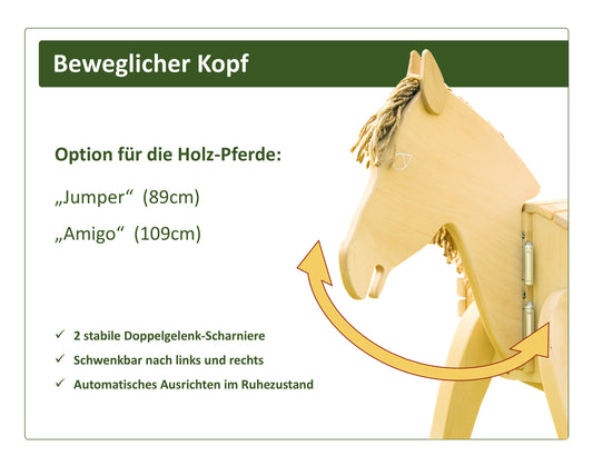 Beweglicher Kopf Jumper/Amigo -  Natur