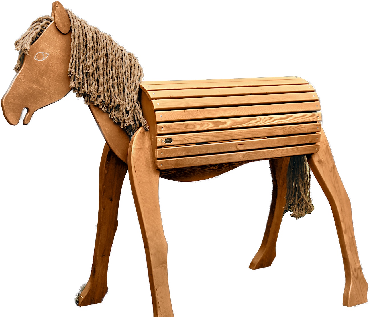 Holzpferd, Gartenpferd, Voltigierpferd 89cm