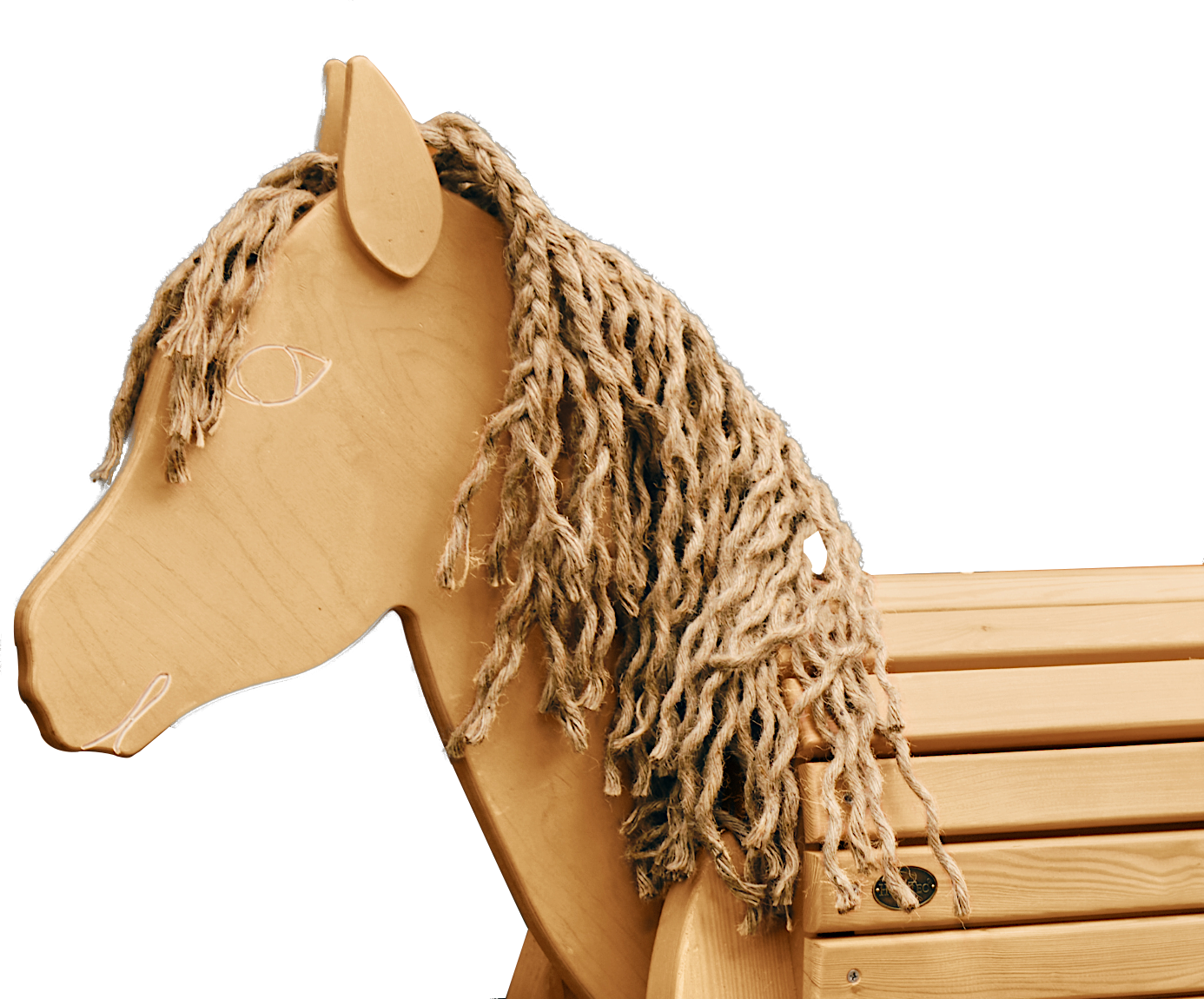 Holzpferd, Gartenpferd, Voltigierpferd 59cm Kopf