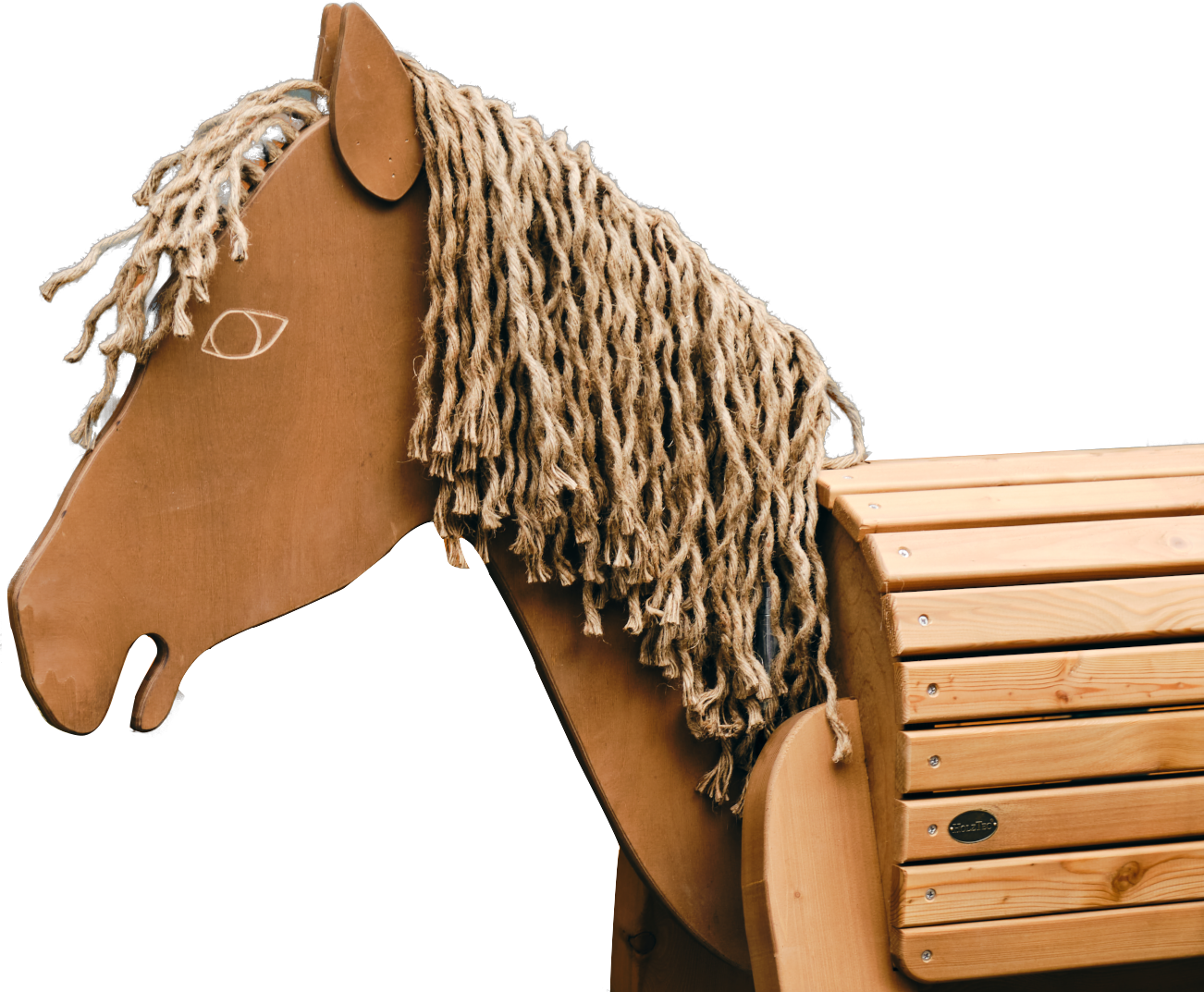 Holzpferd, Gartenpferd, Voltigierpferd Kopf